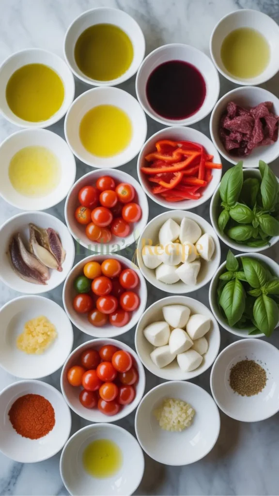 BJ's Brewhouse Tomato Mozzarella Salad Recipe ingredients