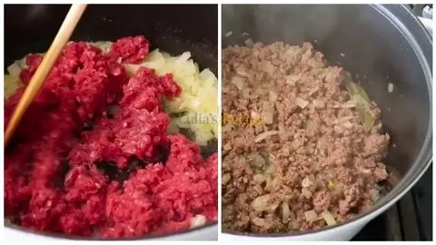 Brown the Ground Beef & Season with Love