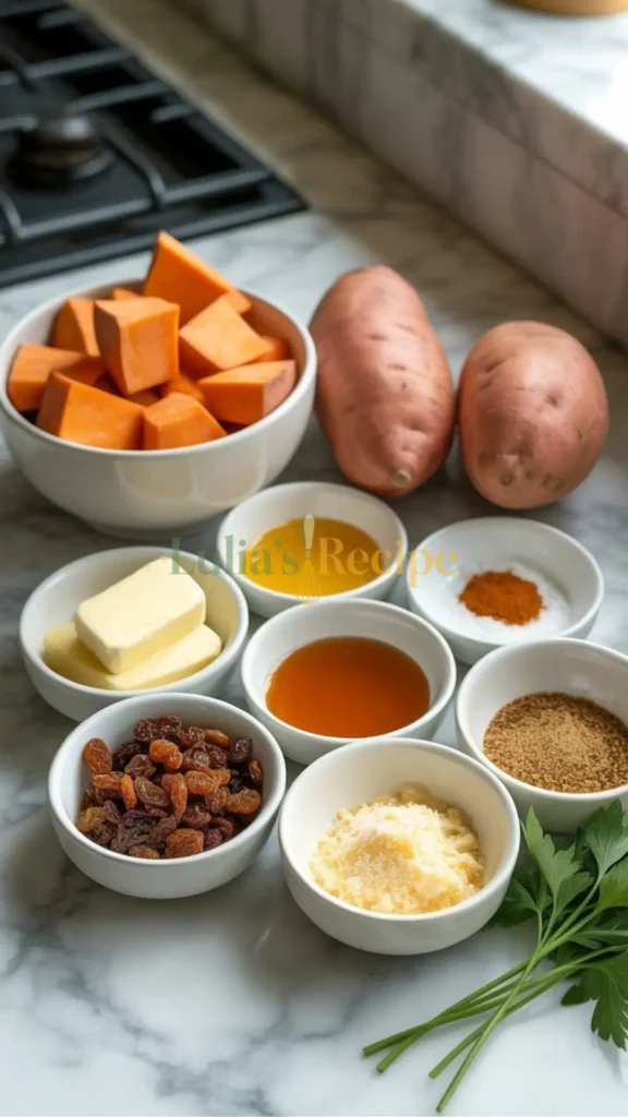 Chris Salcedo Sweet Potato Recipe ingredients