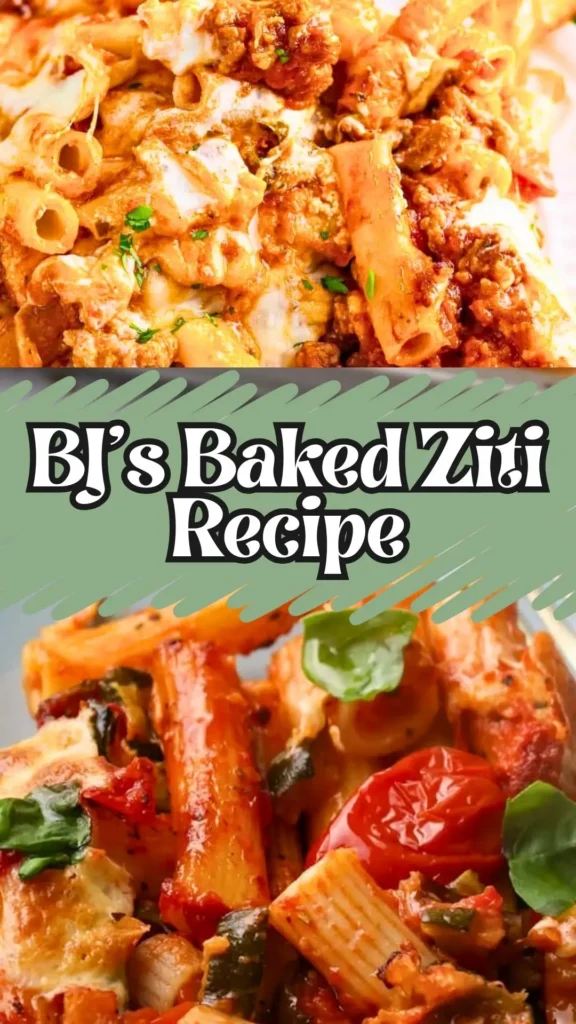 Copycat BJ’s Baked Ziti Recipe