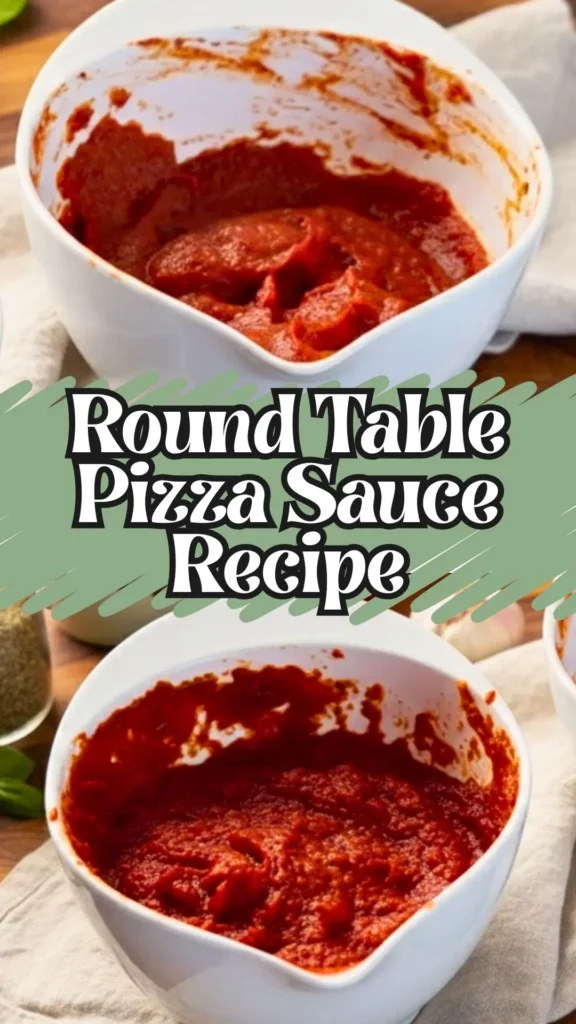 Delicious Round Table Pizza Sauce