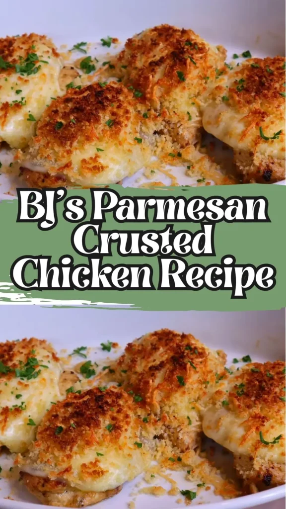 Enjoy this BJ's Parmesan Crusted Chicken