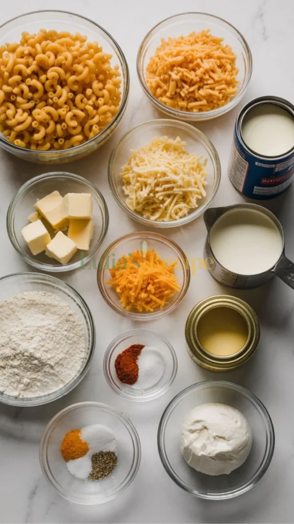 Kellie Rasberry Mac and Cheese Recipe ingredients