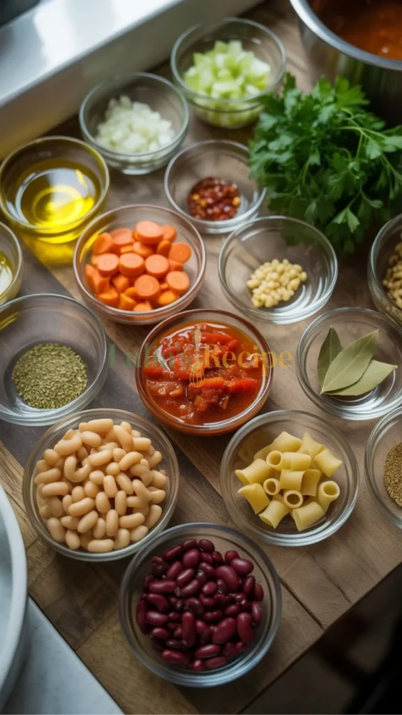 Santasiero's Pasta Fagioli Recipe ingredients