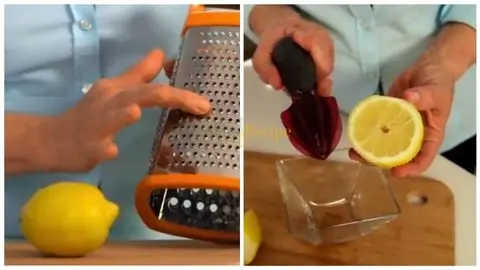 Zest one fresh lemon