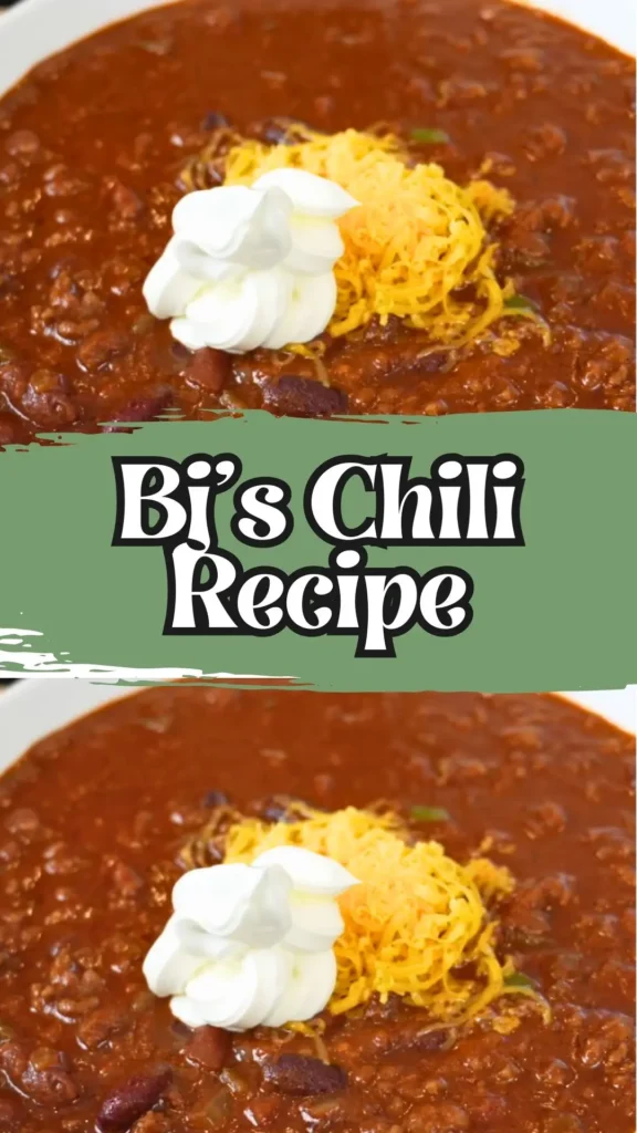 Delicious Bj's Chili