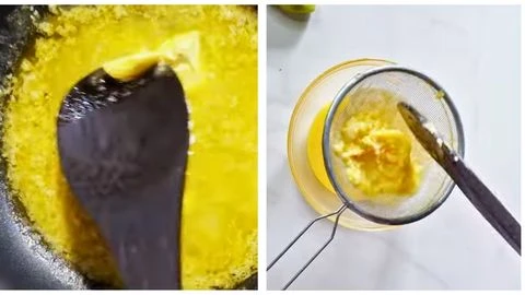 Allow the garlic-butter mixture to cool