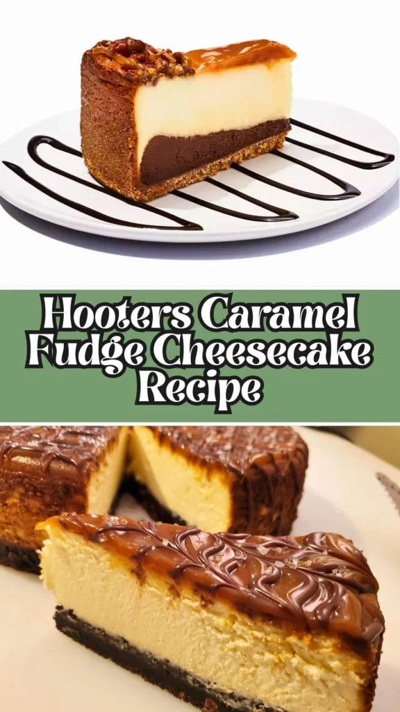 Copycat Hooters Caramel Fudge Cheesecake Recipe