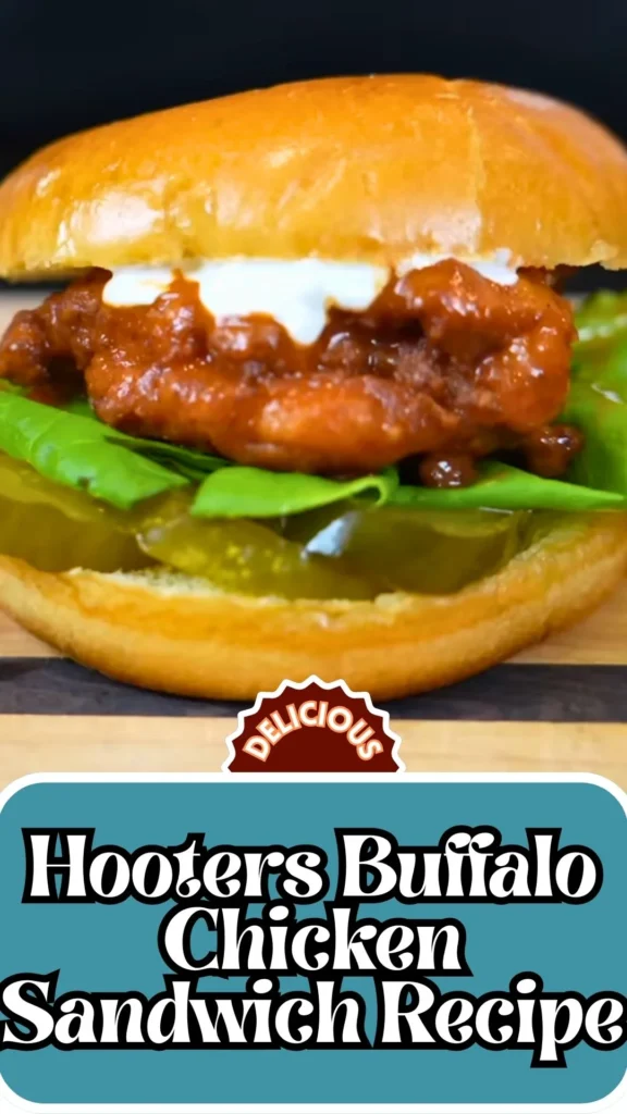 Delicious Hooters Buffalo Chicken Sandwich