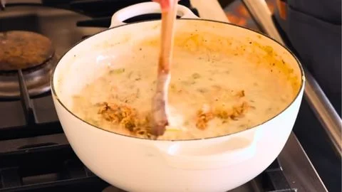 Finish with Cream and Clams