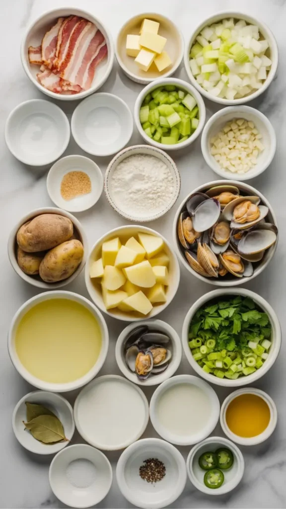 Hooters Clam Chowder Recipe Ingredients