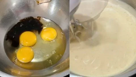 Prepare the Chocolate Sponge Cake & Build the Cake Batter