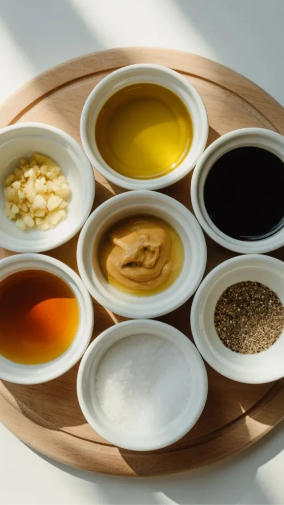 Ingredients for Fresh Kitchen Balsamic Vinaigrette