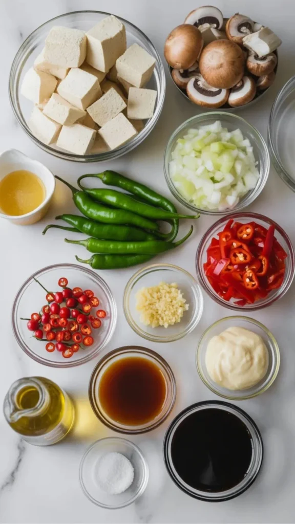Ingredients for Fresh Kitchen Tofu