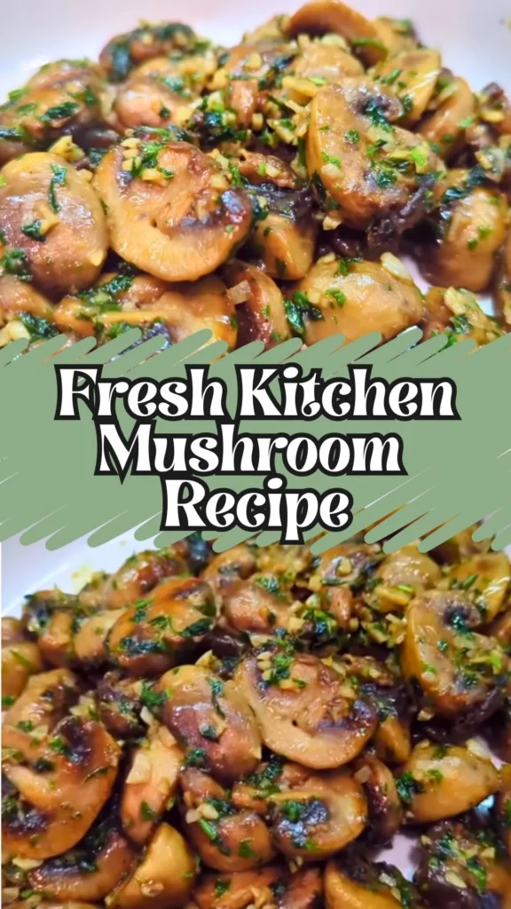 Enjoy this Fresh Kitchen Mushroom