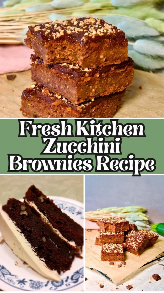 Homemade Fresh Kitchen Zucchini Brownies