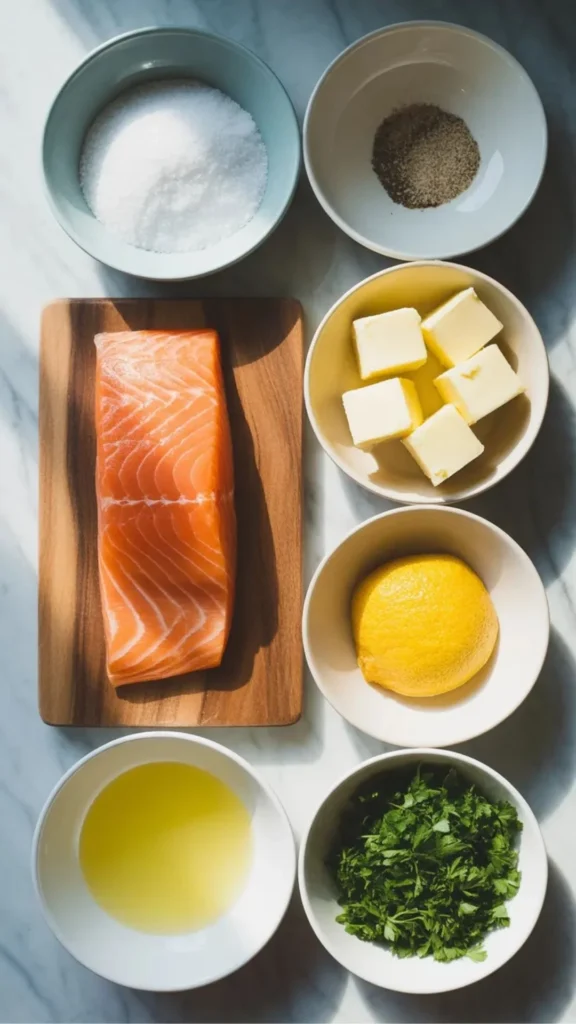 Ingredients for Fresh Kitchen Salmon