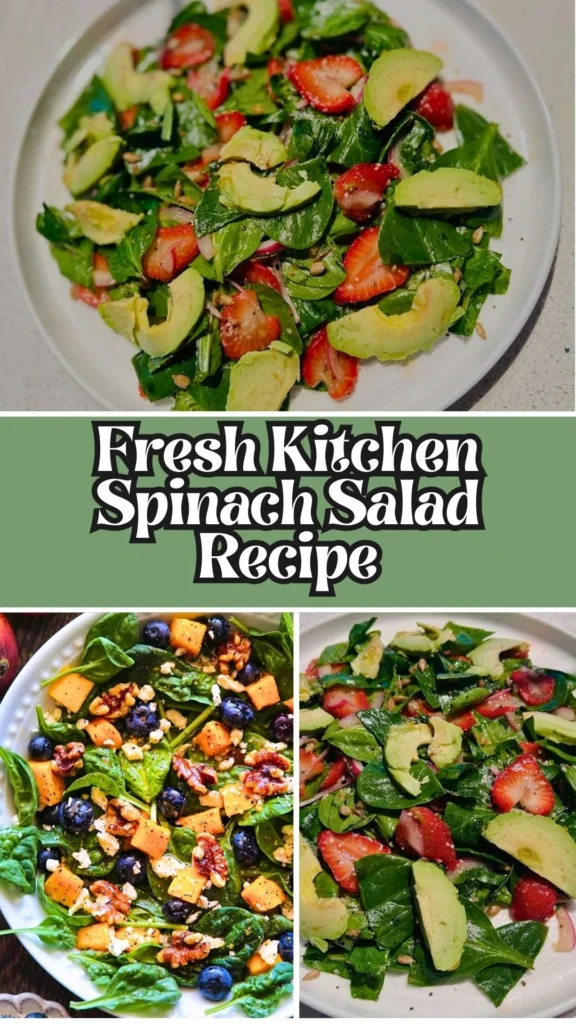 Copycat Fresh Kitchen Spinach Salad Recipe