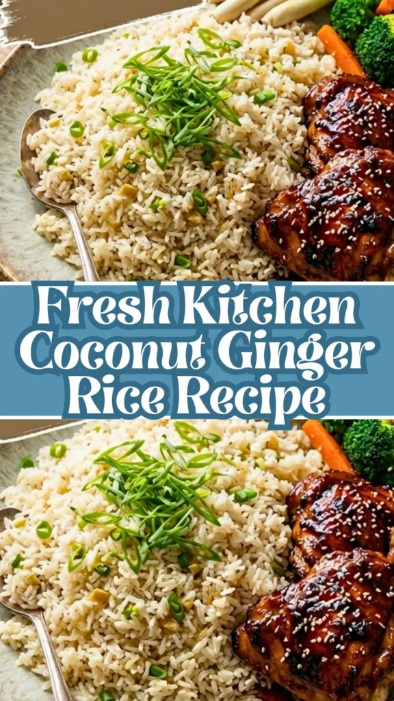 Enjoy this Fresh Kitchen Coconut Ginger Rice