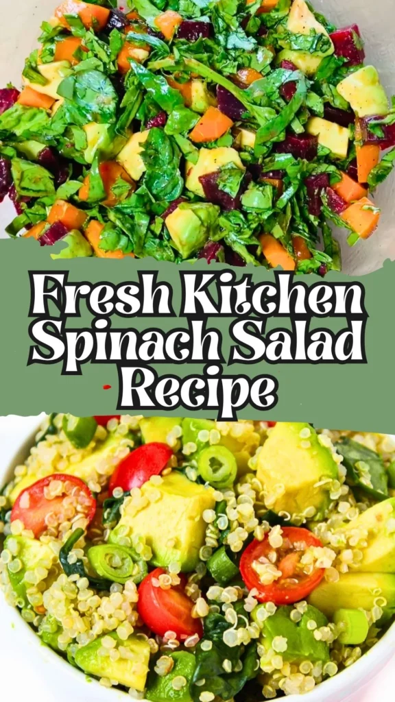 Homemade Fresh Kitchen Spinach Salad