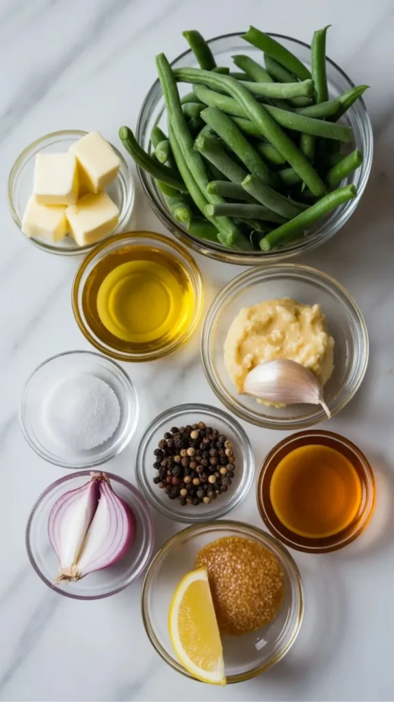 Ingredients for Fresh Kitchen Green Bean