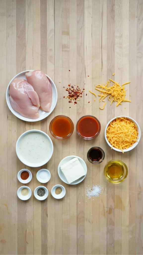 Cold Buffalo Chicken Dip Ingredients