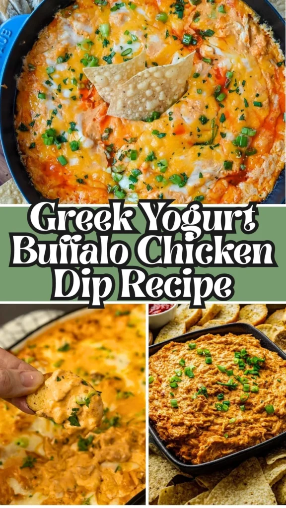Homemade Greek Yogurt Buffalo Chicken Dip