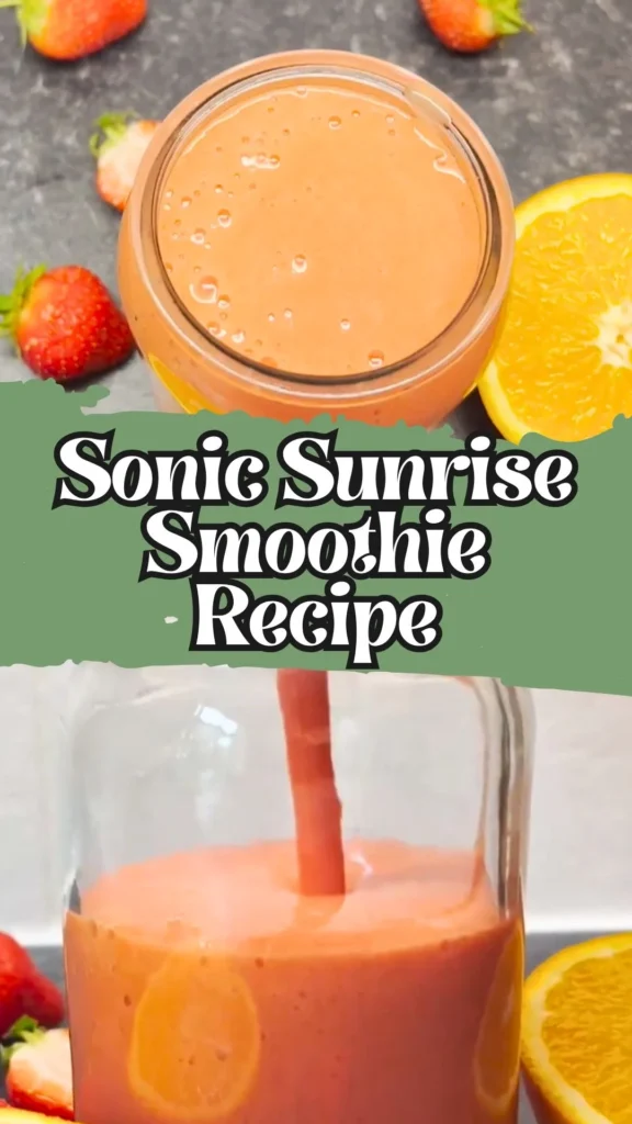 Homemade Sonic Sunrise Smoothie