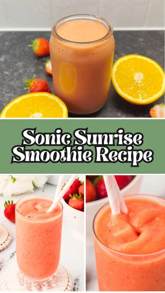 How to make Sonic Sunrise Smoothie