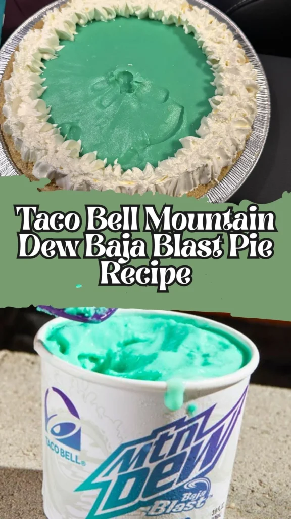 How to make Taco Bell Mountain Dew Baja Blast Pie