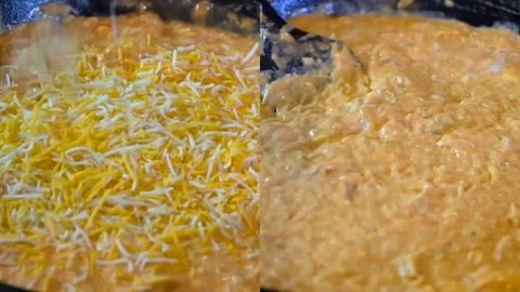 Mix in the Cheese & Transfer to Baking Dish