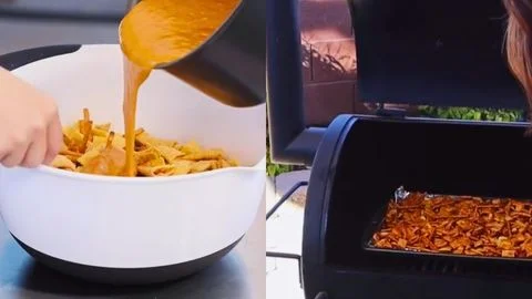 Prepare for Smoking or Baking & Smoke the Snack Mix