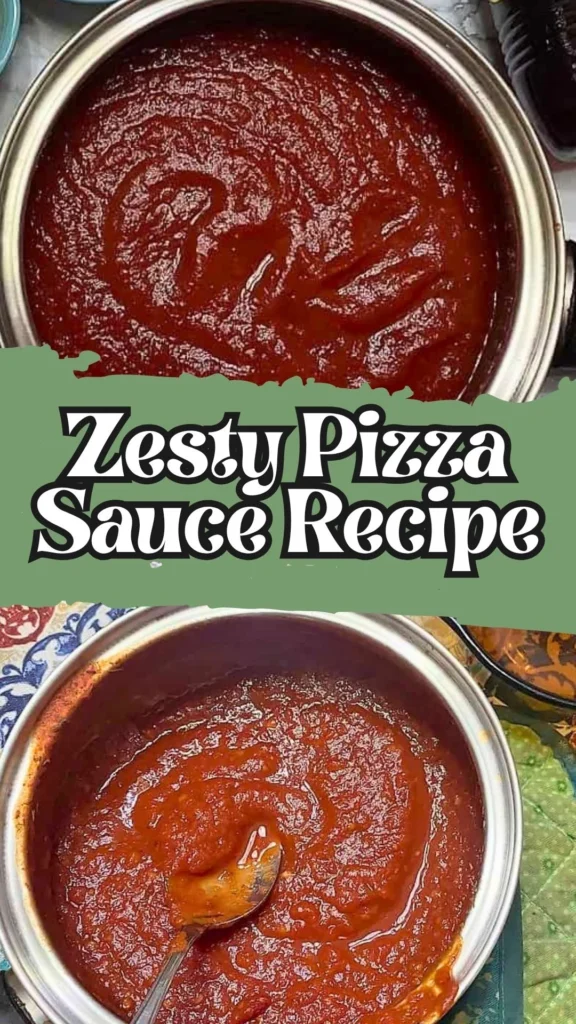 Recipe for Zesty Pizza Sauce