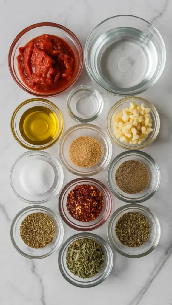 Zesty Pizza Sauce Ingredients