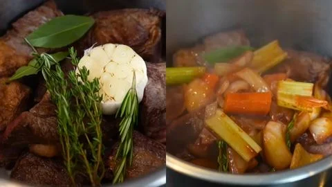 Deglaze the Pan & Braise the Short Ribs