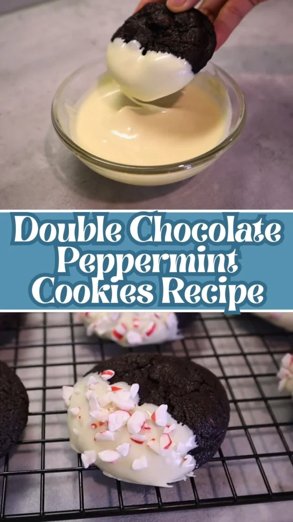 Delicious Double Chocolate Peppermint Cookies