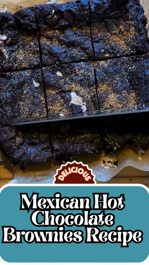 Enjoy this Mexican Hot Chocolate Brownies