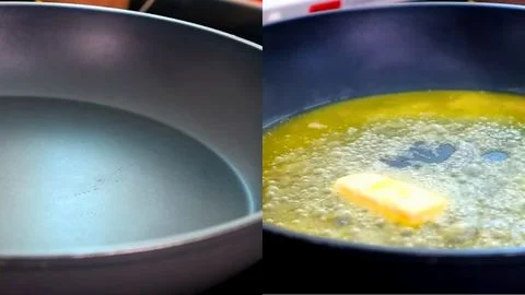 Heating the Pan & Melting Butter