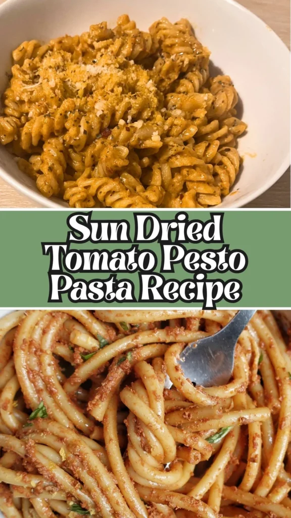 Homemade Sun Dried Tomato Pesto Pasta