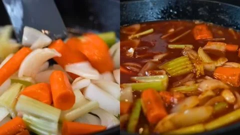 Sauté the Mirepoix & Build the Braising Flavor Base