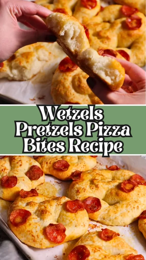 Delicious Wetzels Pretzels Pizza Bites