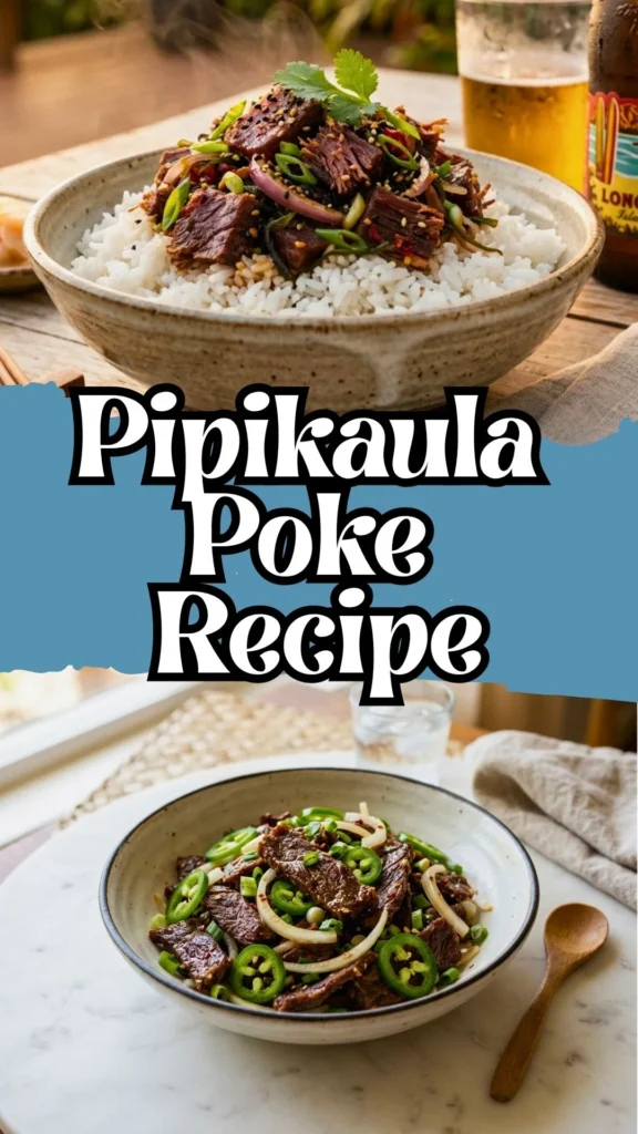 Enjoy this Pipikaula Poke