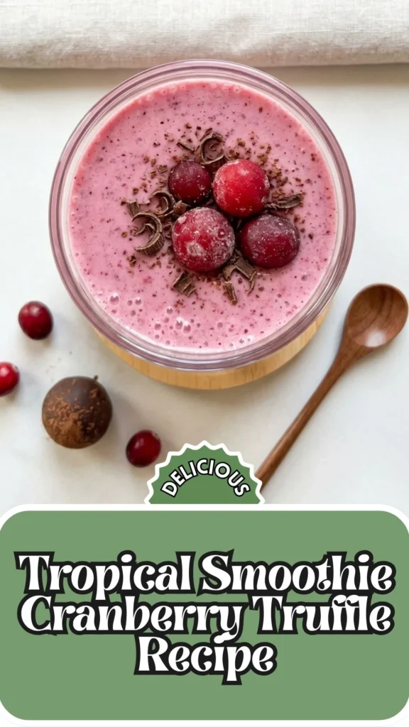 Enjoy this Tropical Smoothie Cranberry Truffle