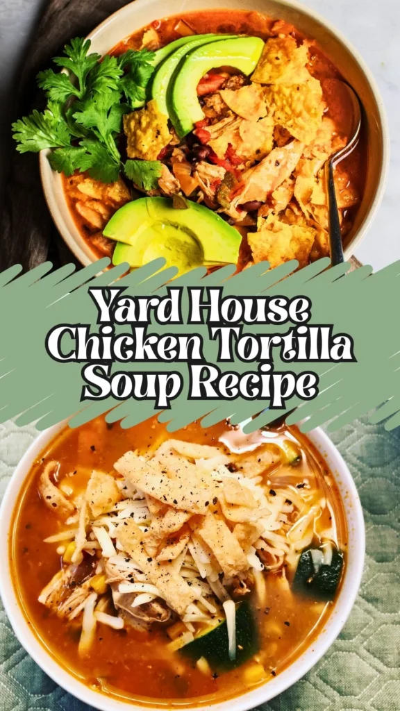 Homemade Yard House Chicken Tortilla Soup