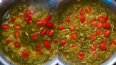 Add Cherry Tomatoes & Cook Until Done