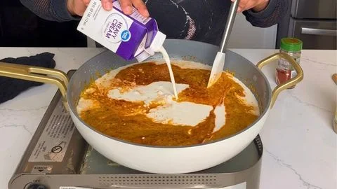 Add the Heavy Cream