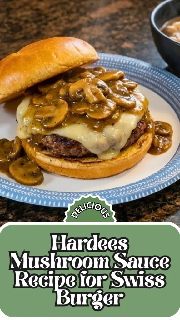 Copycat Hardees Mushroom Sauce Recipe for Swiss Burger