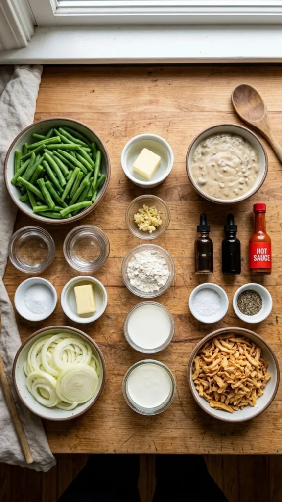 Durkee Onion Green Bean Casserole Ingredients