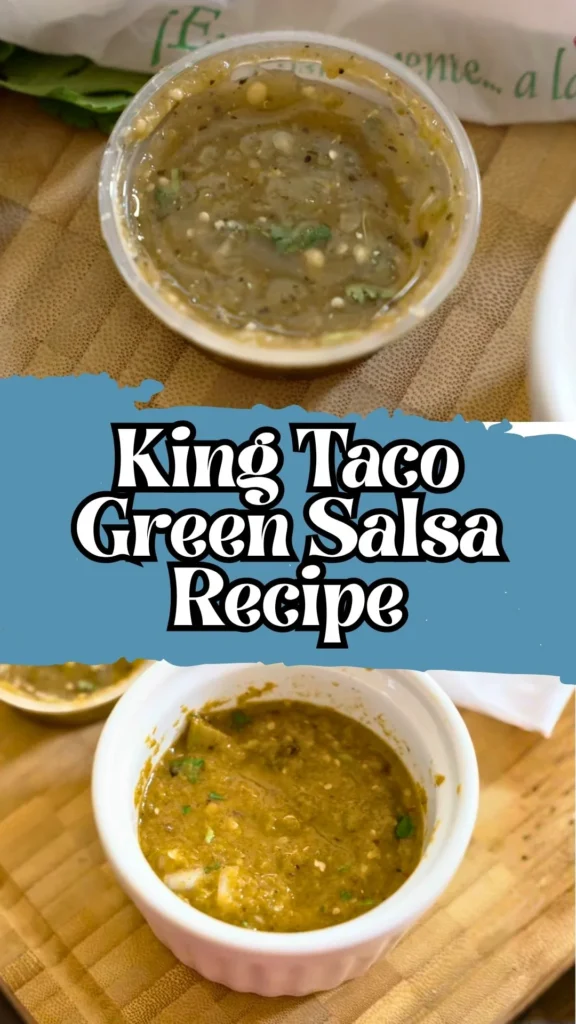 Enjoy this King Taco Green Salsa