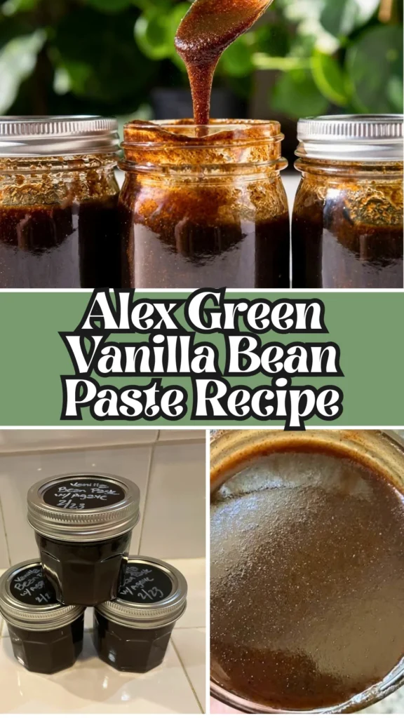 Homemade Alex Green Vanilla Bean Paste